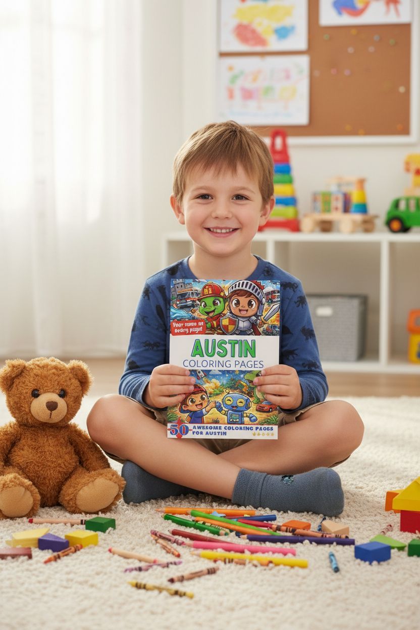 Austin personal coloring pages