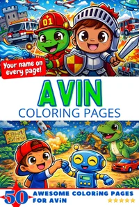 Avin Coloring Book Cover