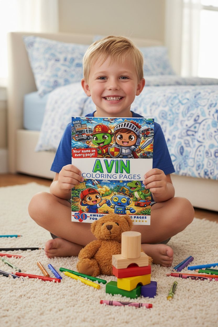 Avin personal coloring pages