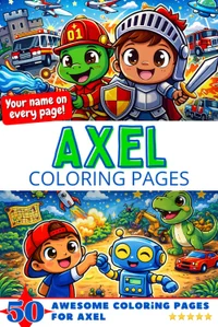 Axel Coloring Book Cover
