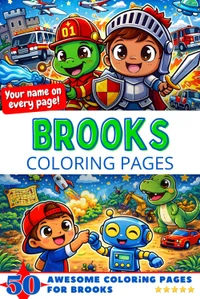 Brooks Coloring Book Cover