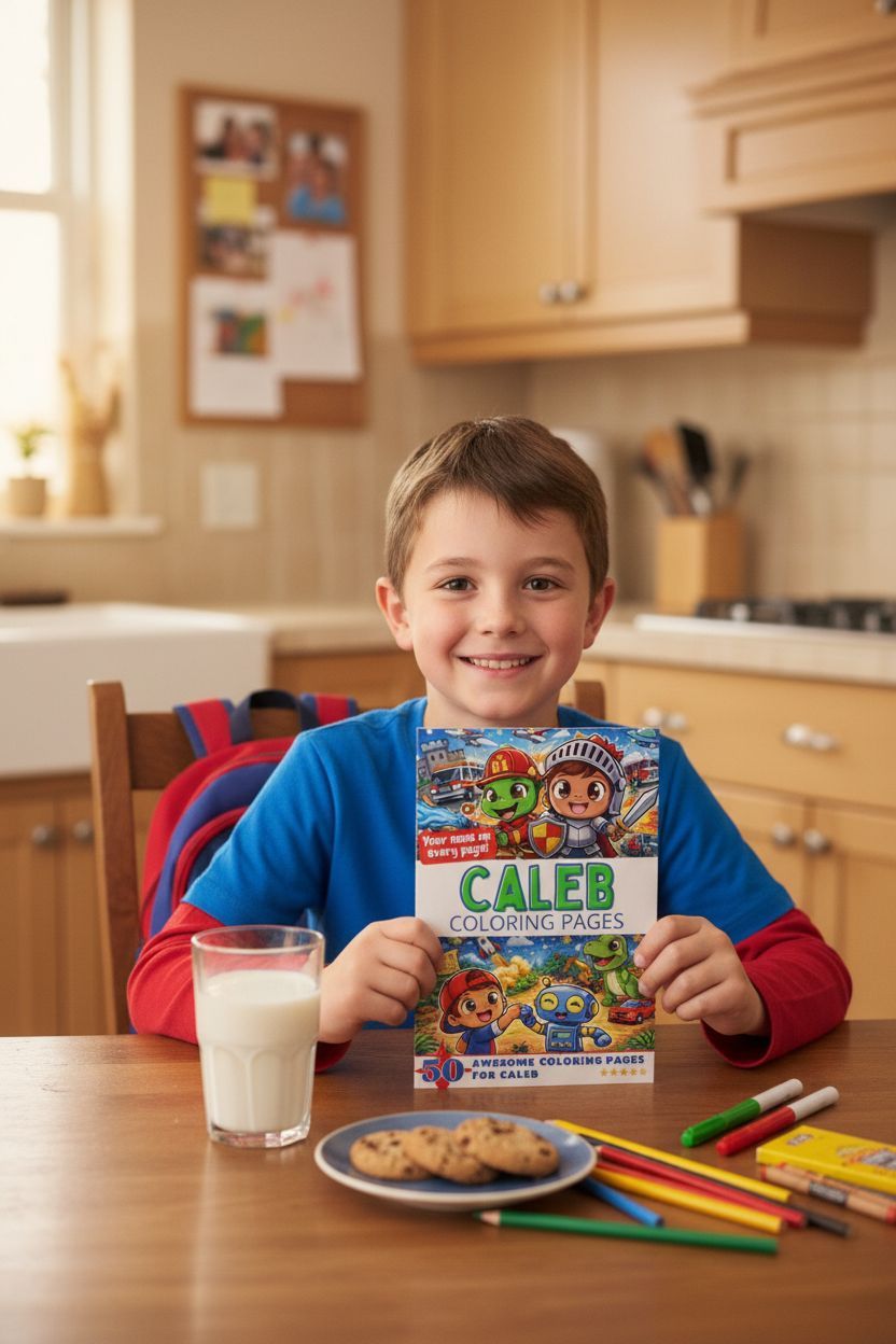 Caleb personal coloring pages