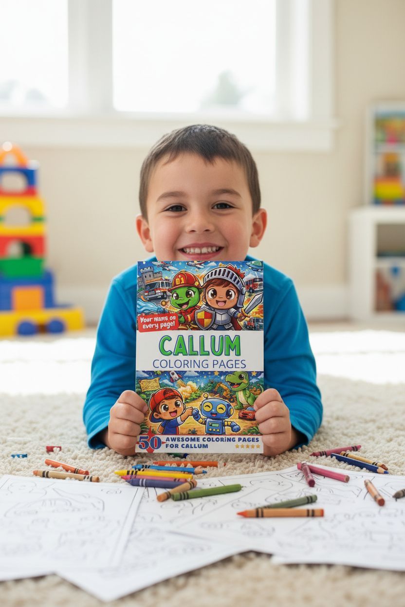 Callum personal coloring pages
