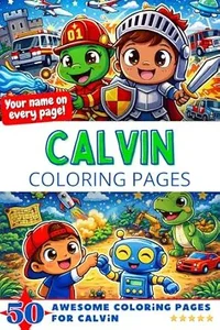 Calvin Coloring Book Cover