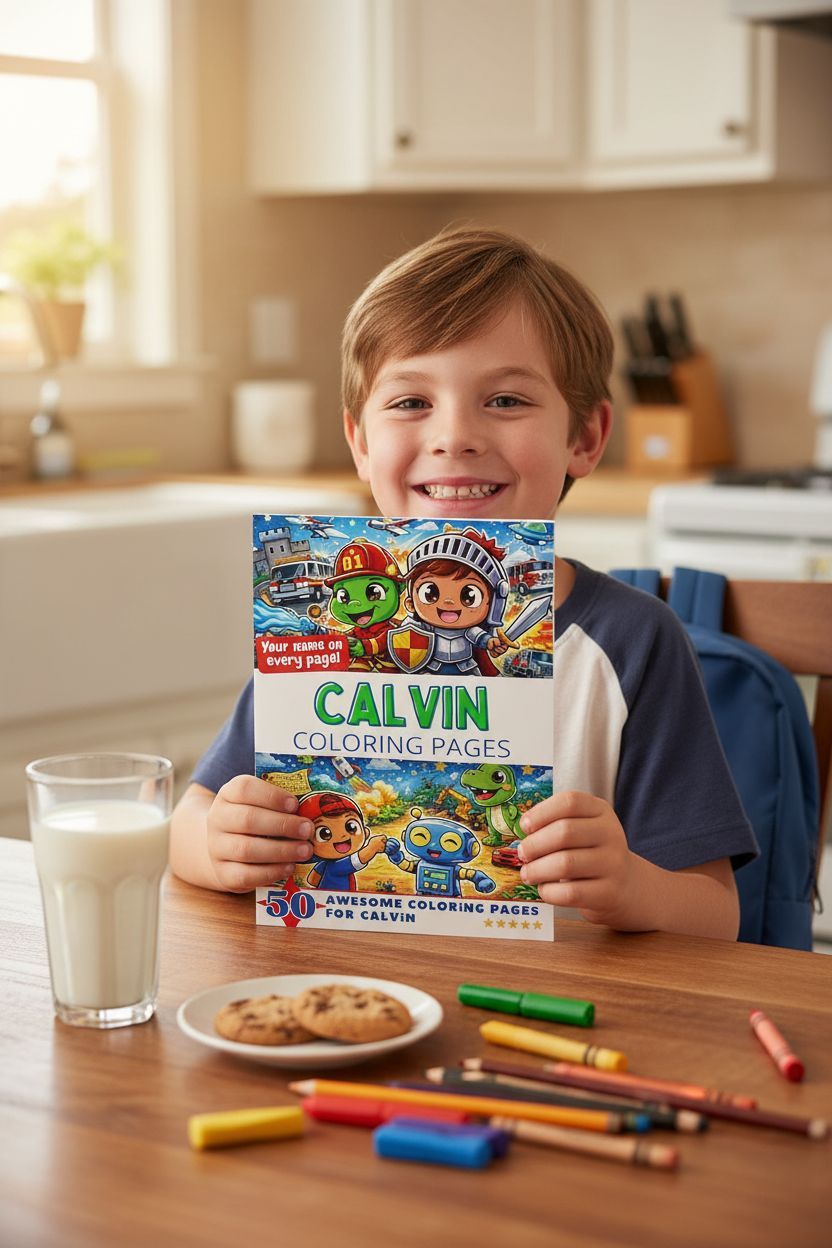 Calvin personal coloring pages