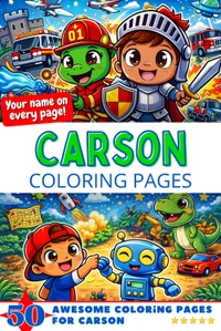 Carson Coloring Book Cover