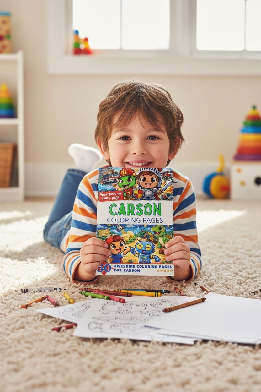 Carson personal coloring pages
