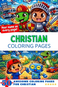 Christian Coloring Book Cover