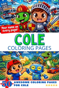 Cole Coloring Book Cover