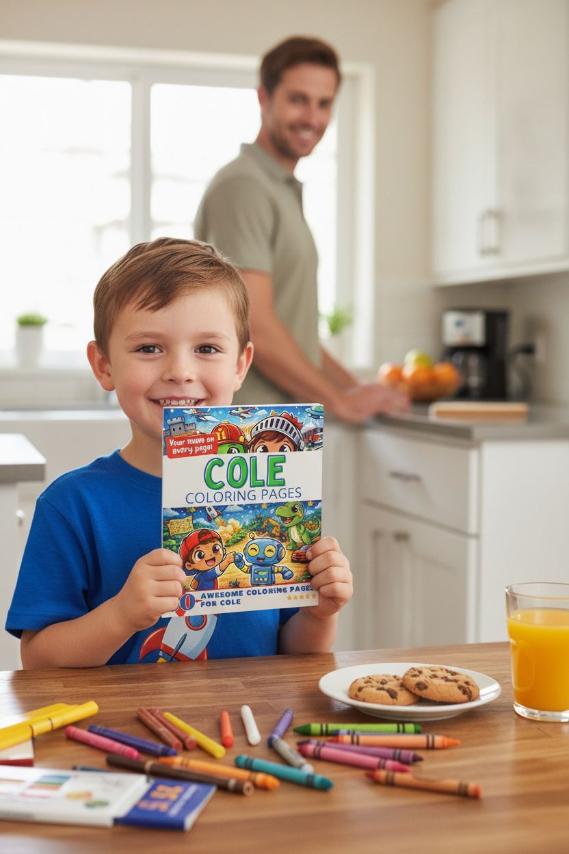 Cole personal coloring pages