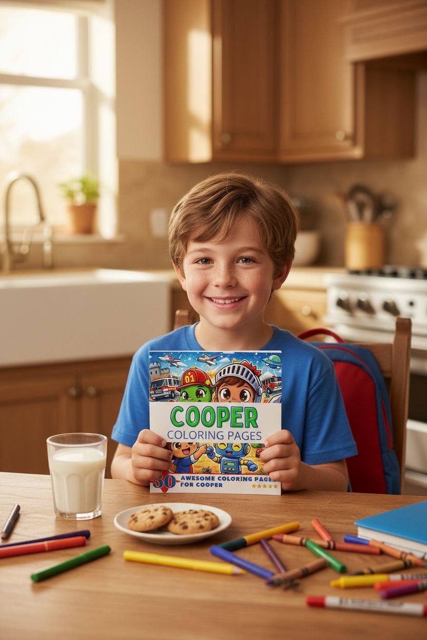 Cooper personal coloring pages
