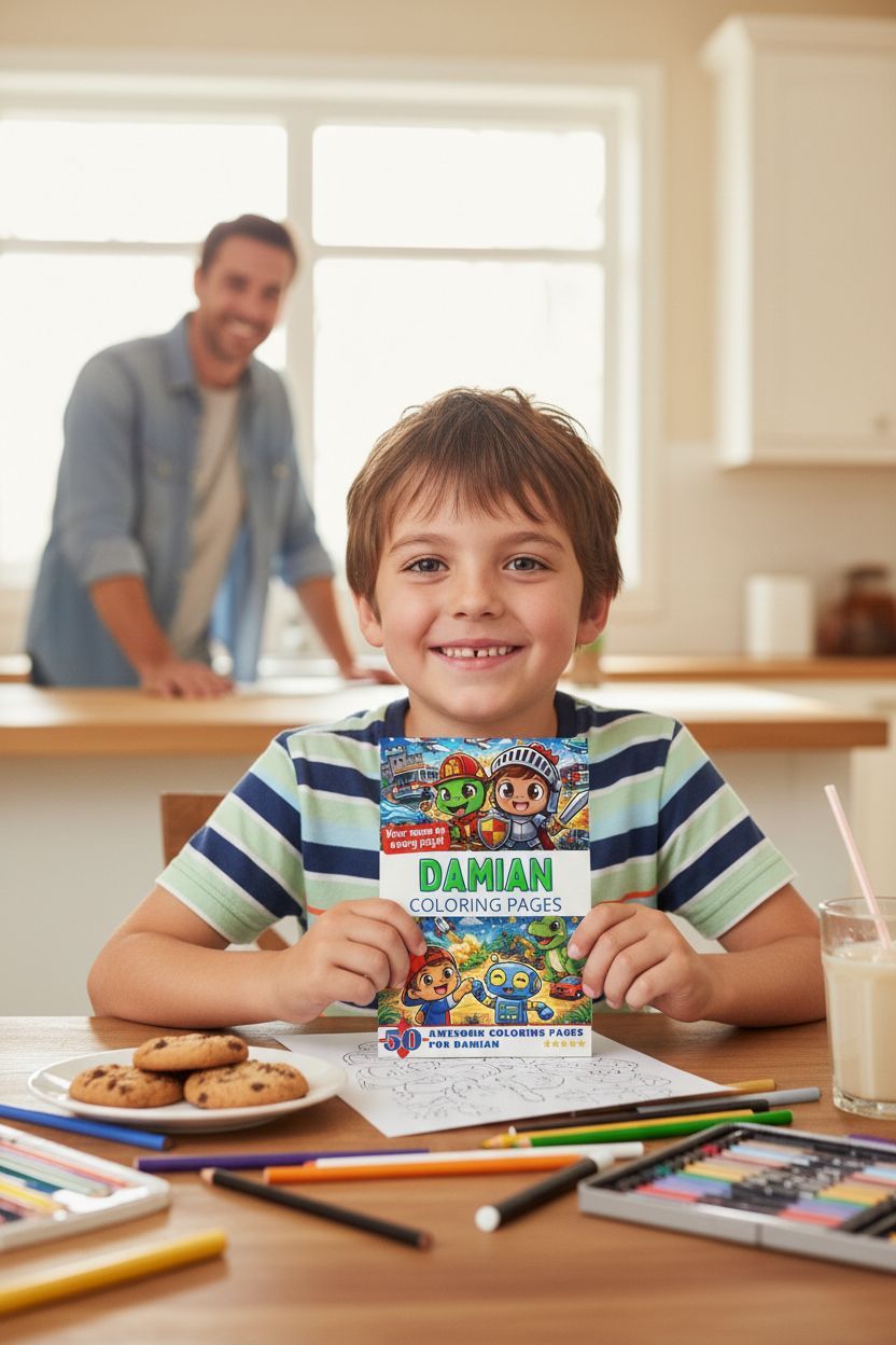Damian personal coloring pages