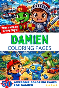 Damien Coloring Book Cover