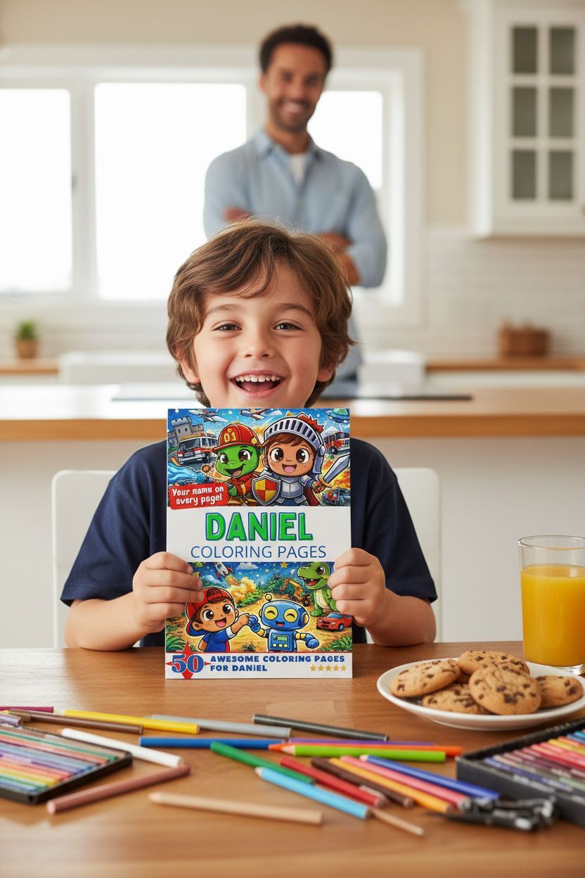 Daniel personal coloring pages