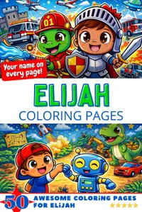 Elijah Coloring Book Cover