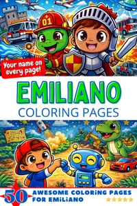 Emiliano Coloring Book Cover