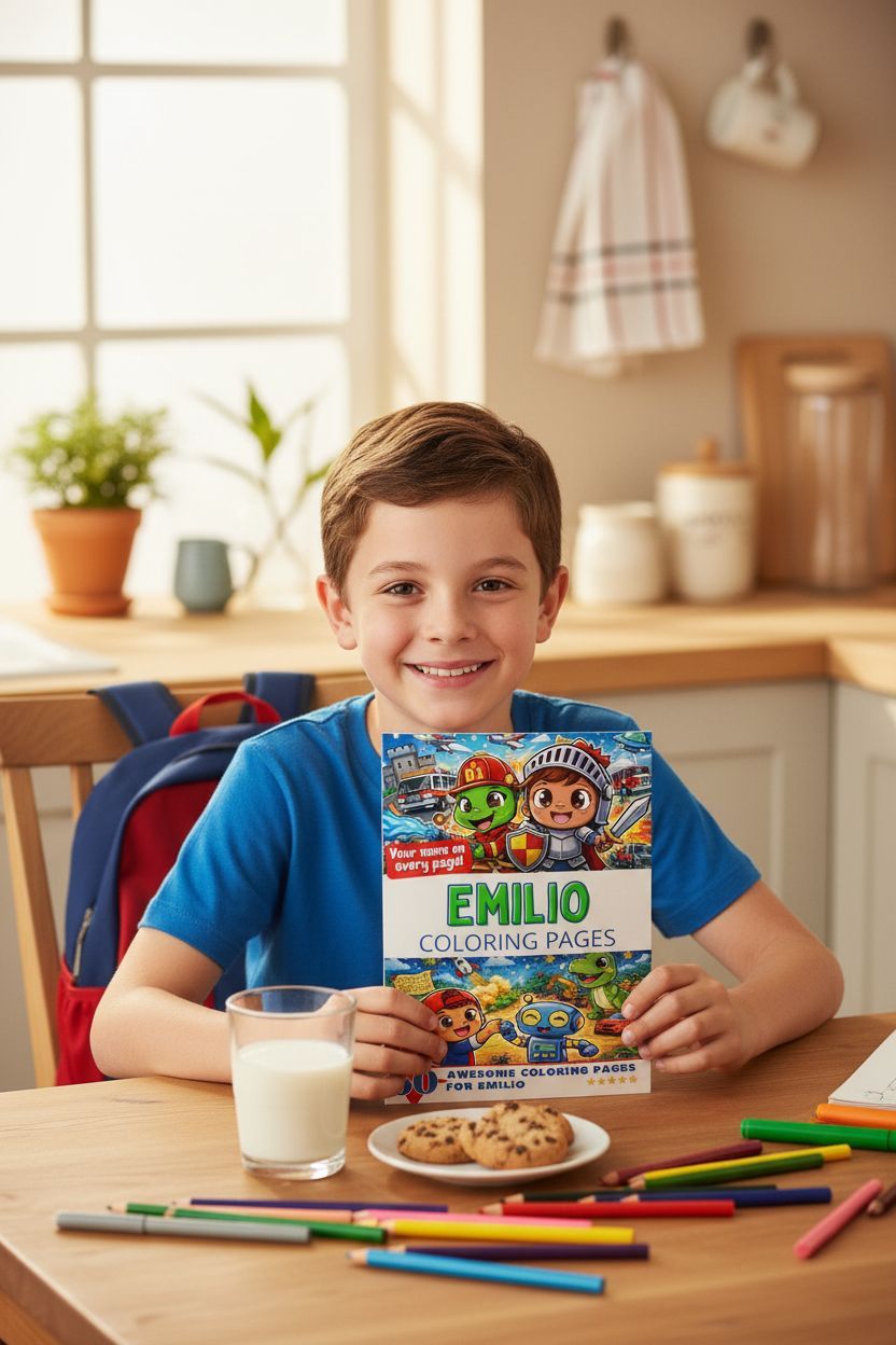 Emilio personal coloring pages