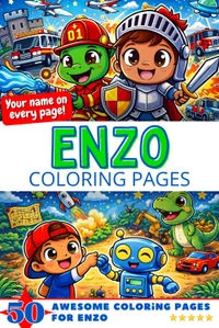 Enzo Coloring Book Cover