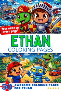 Ethan Coloring Book Cover