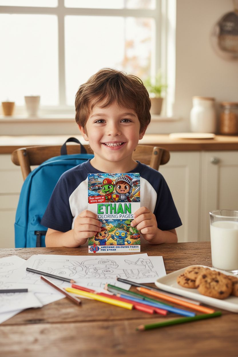 Ethan personal coloring pages
