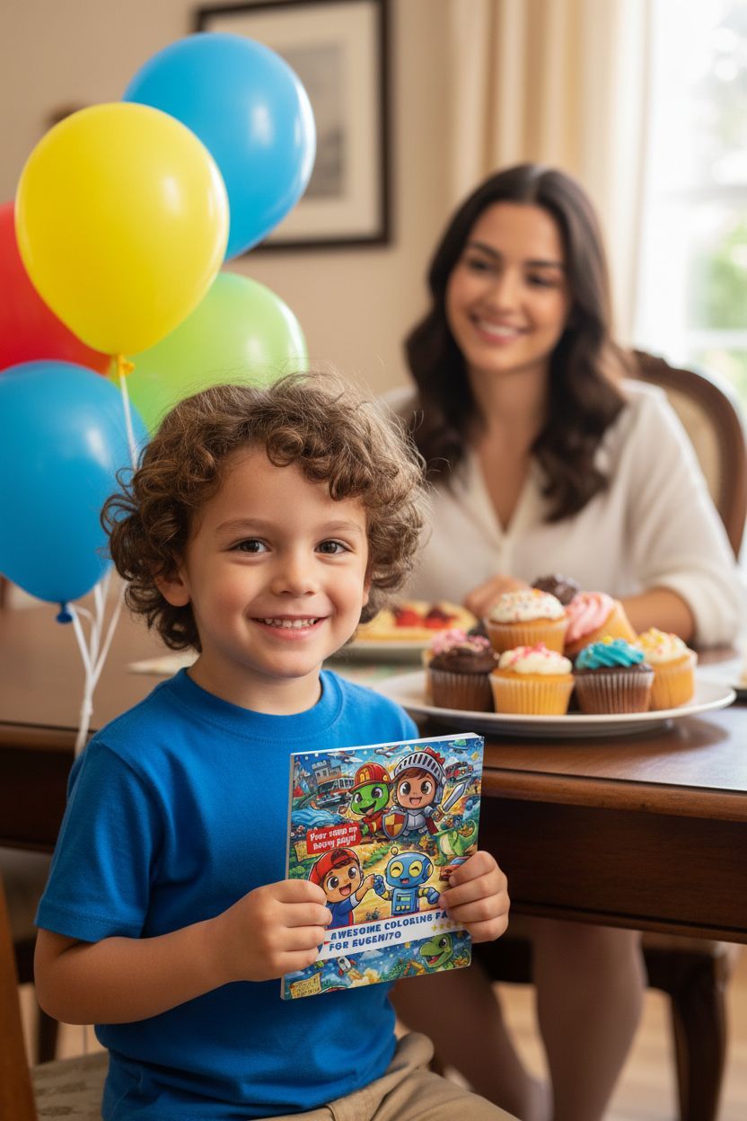 Eugenito coloring book in use