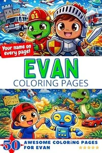 Evan Coloring Book Cover