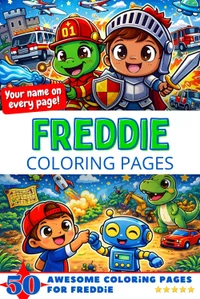 Freddie Coloring Book Cover