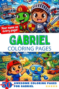 Gabriel Coloring Book Cover