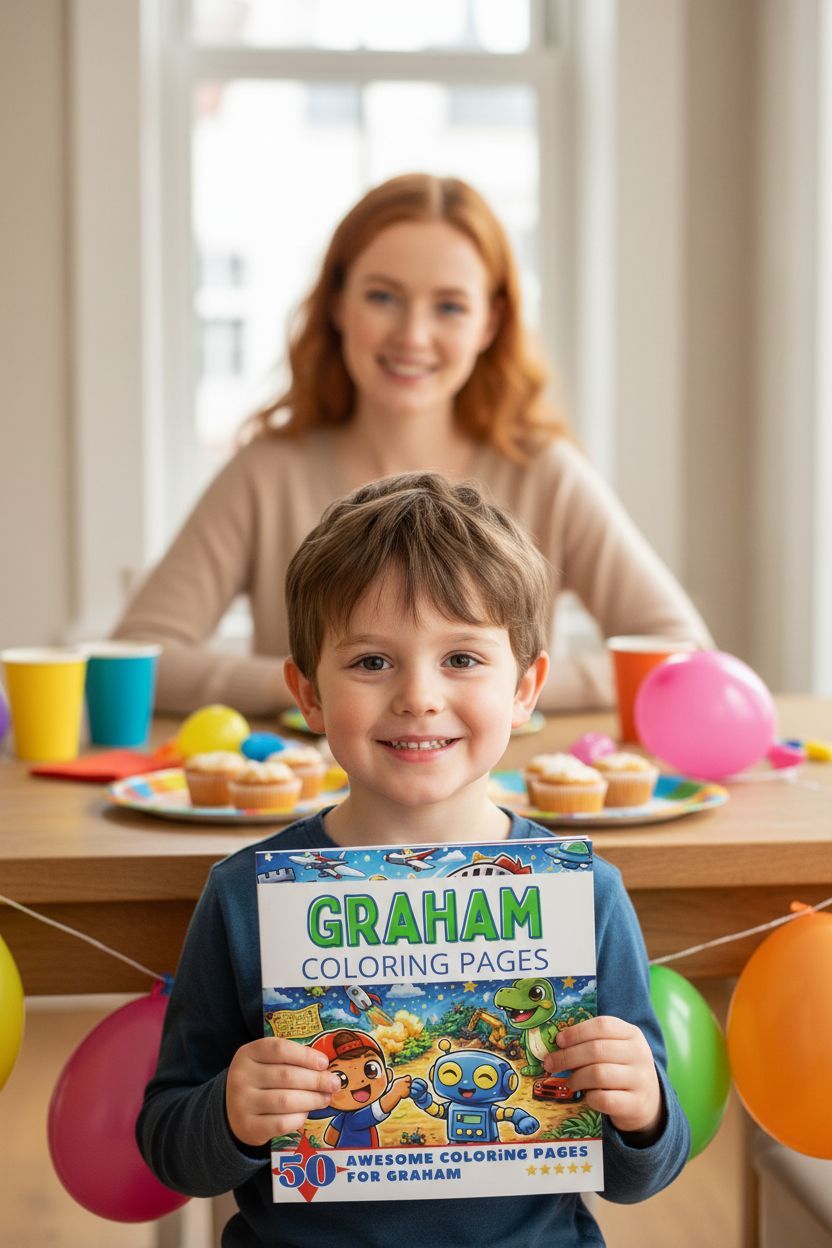 Graham coloring book in use
