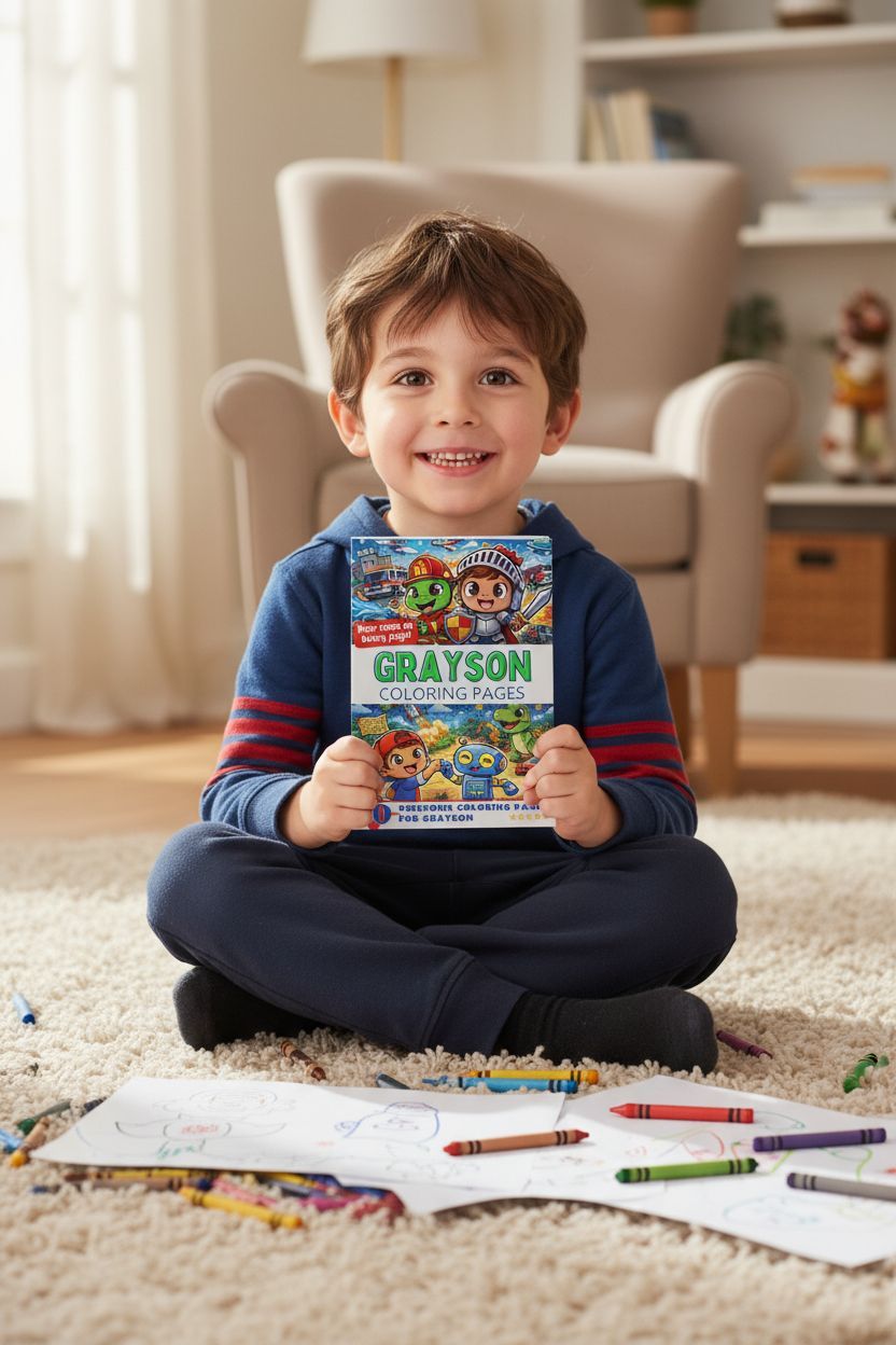 Grayson personal coloring pages