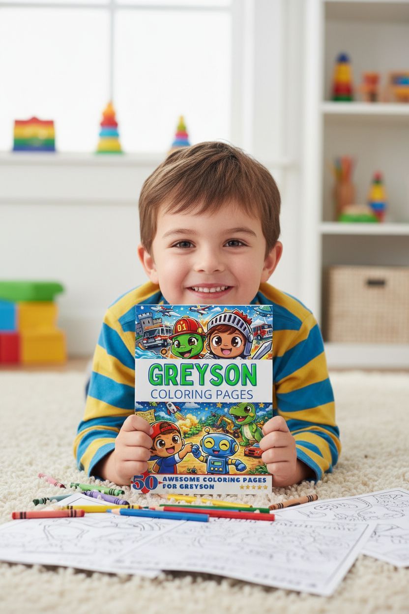 Greyson personal coloring pages