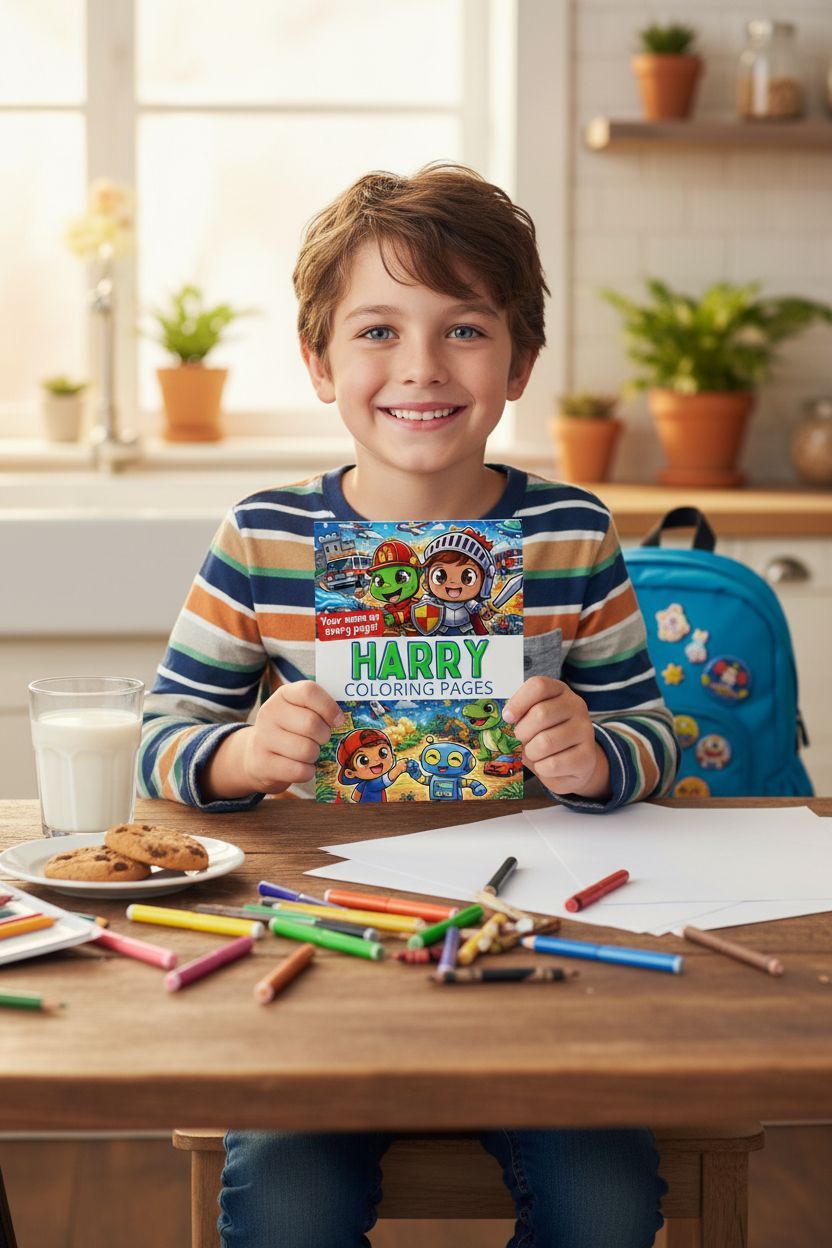 Harry personal coloring pages