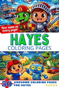 Hayes Coloring Book Cover
