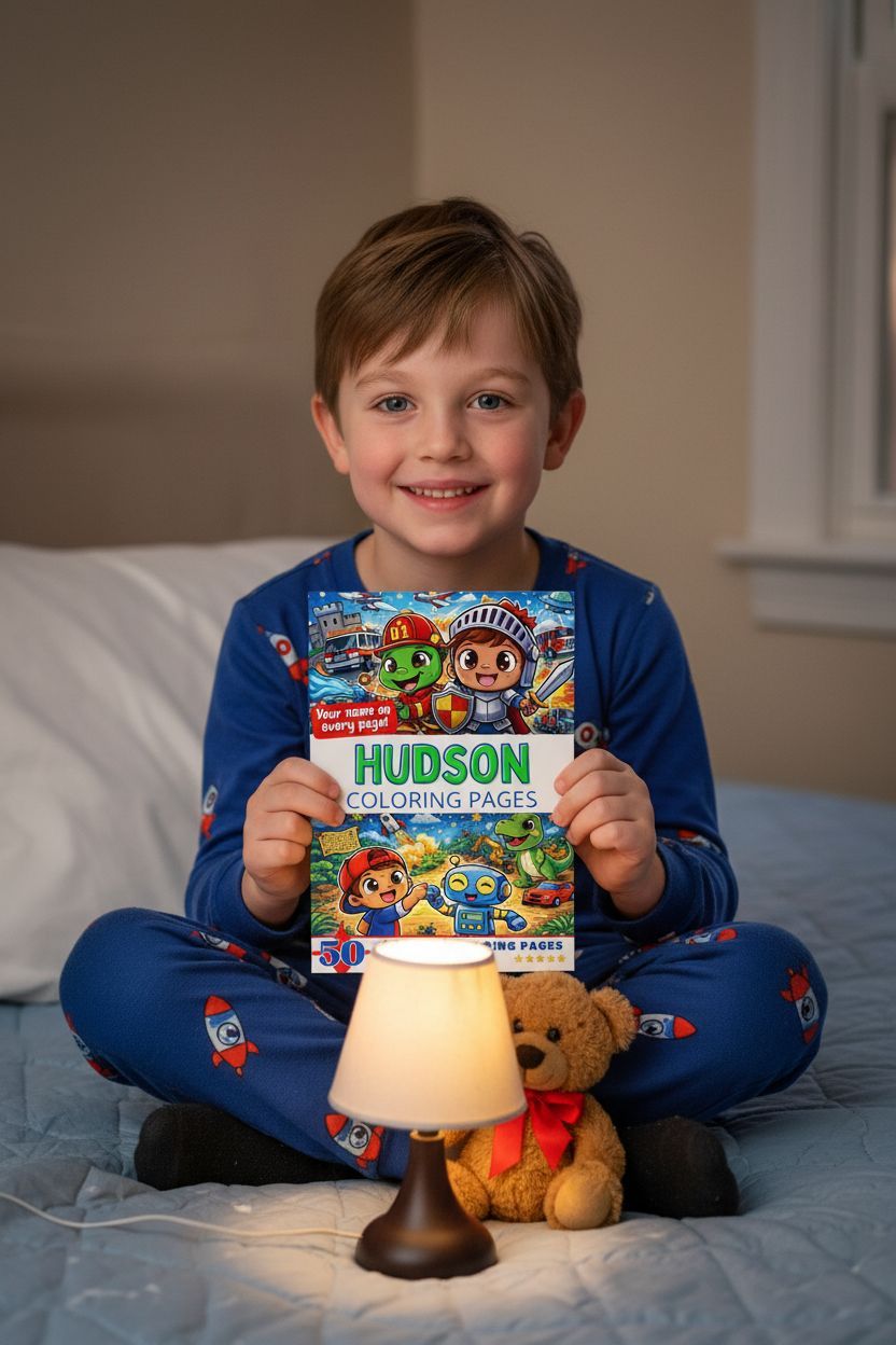 Hudson personal coloring pages