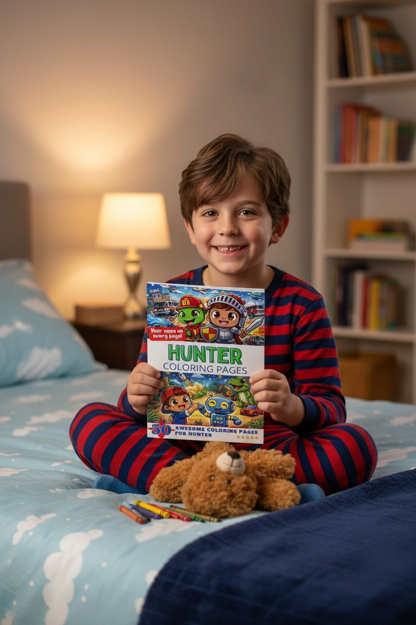 Hunter personal coloring pages