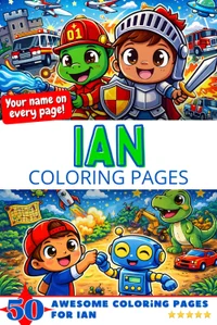 Ian Coloring Book Cover