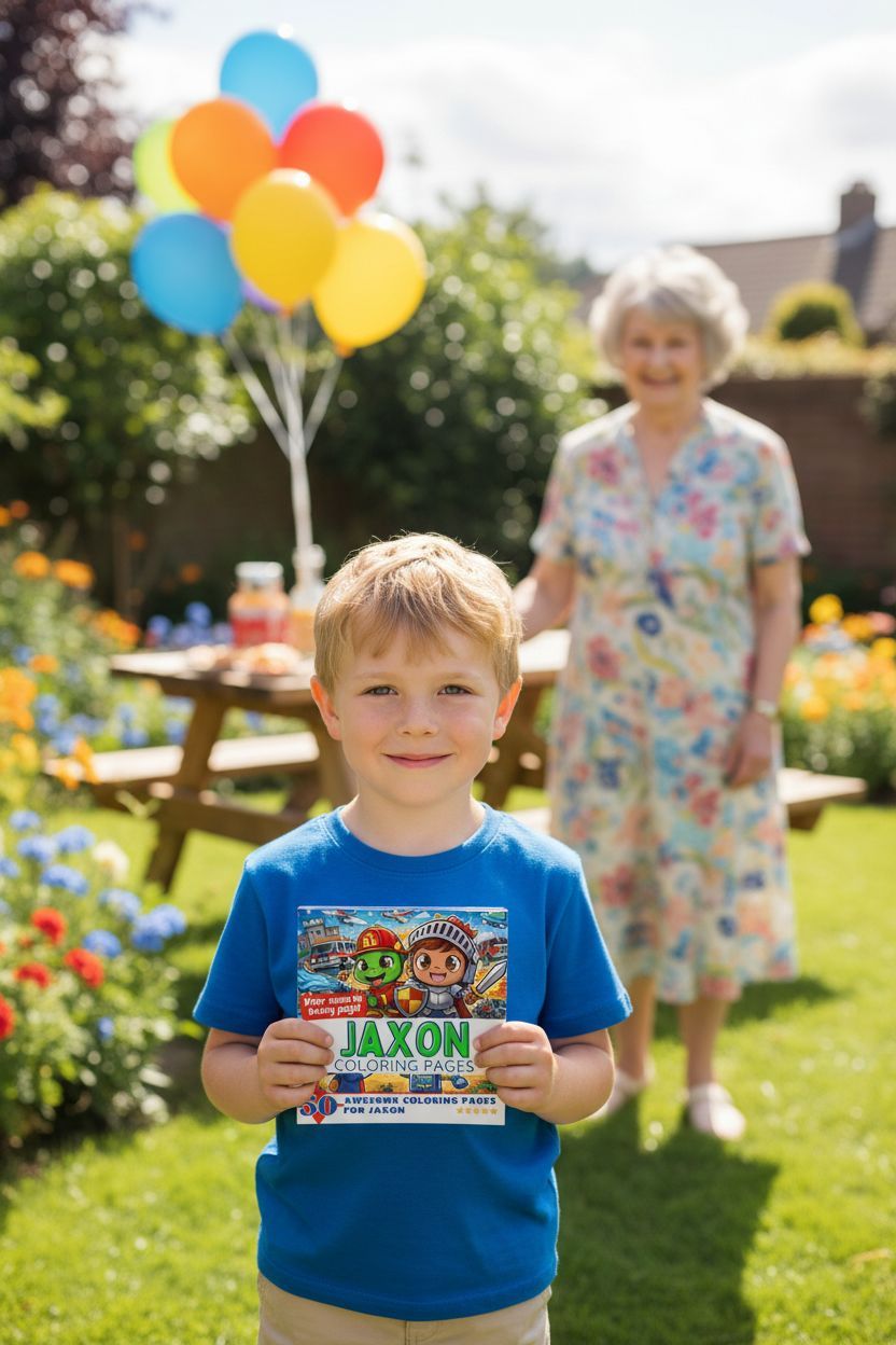 Jaxon coloring book in use