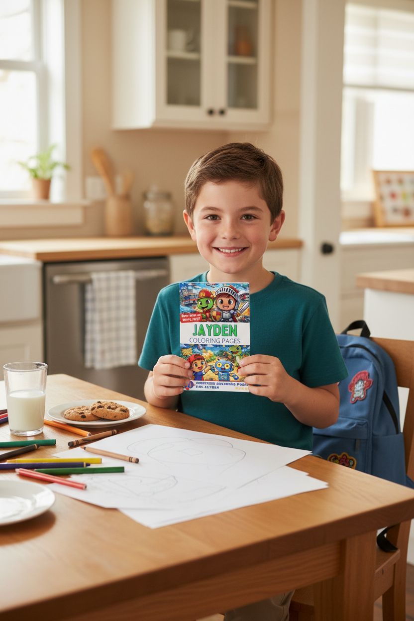 Jayden personal coloring pages