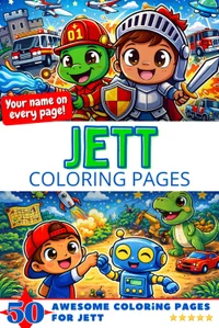 Jett Coloring Book Cover