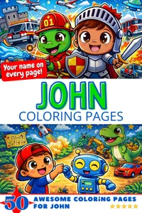 John Coloring Book Cover