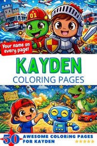 Kayden Coloring Book Cover