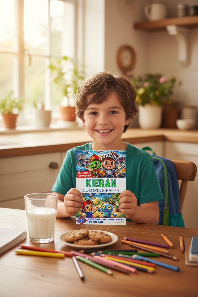 Kieran personal coloring pages