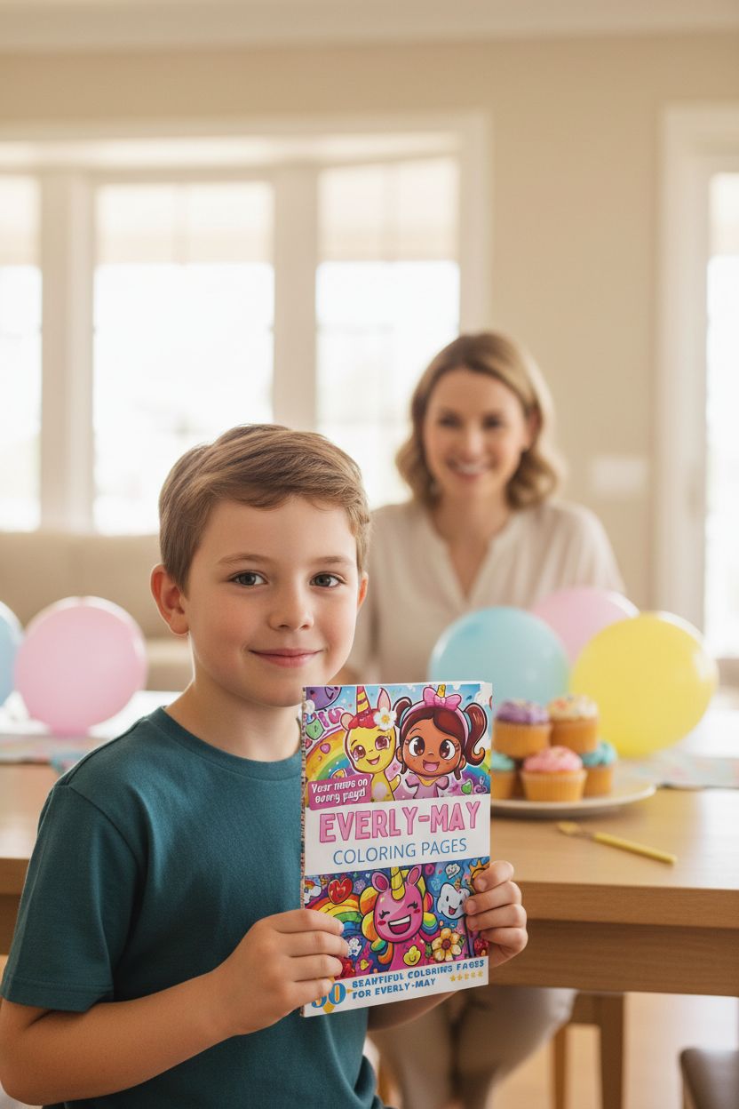 Koen coloring book in use