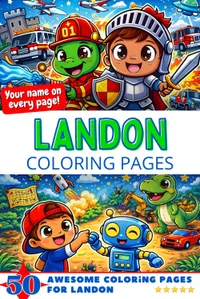 Landon Coloring Book Cover