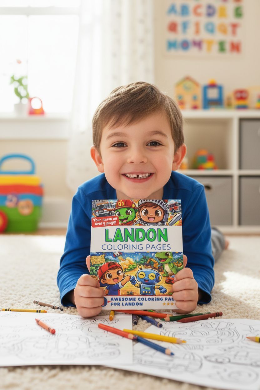 Landon personal coloring pages