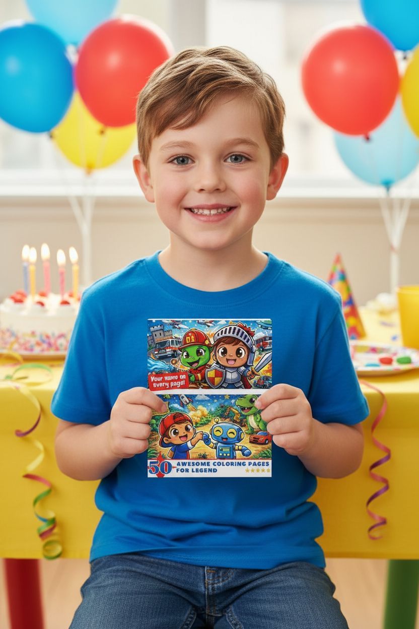 Legend coloring book in use