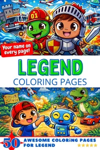 Legend Coloring Book Cover