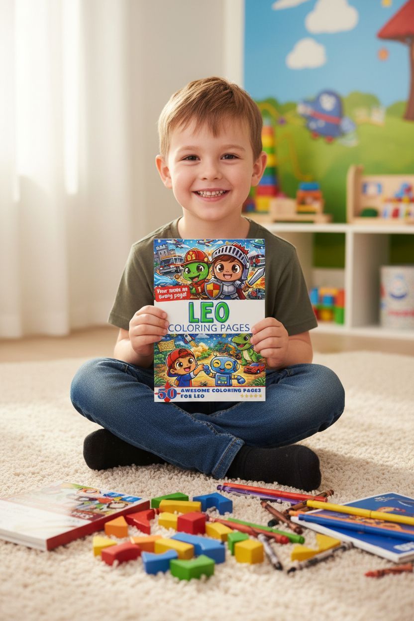 Leo personal coloring pages