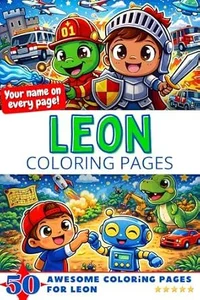 Leon Coloring Book Cover