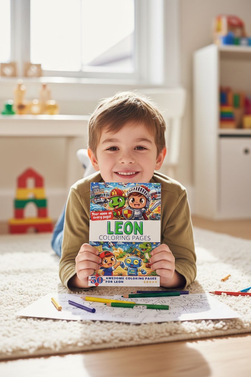 Leon personal coloring pages
